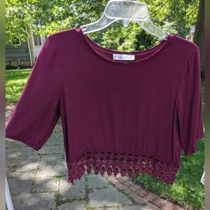Maroon Abercrombie & Fitch top